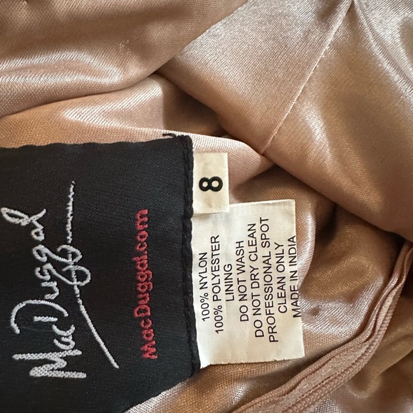Mac Duggal Sequined Gold/Rose Dress size 8. - Picture 10 of 10